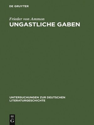 cover image of Ungastliche Gaben
